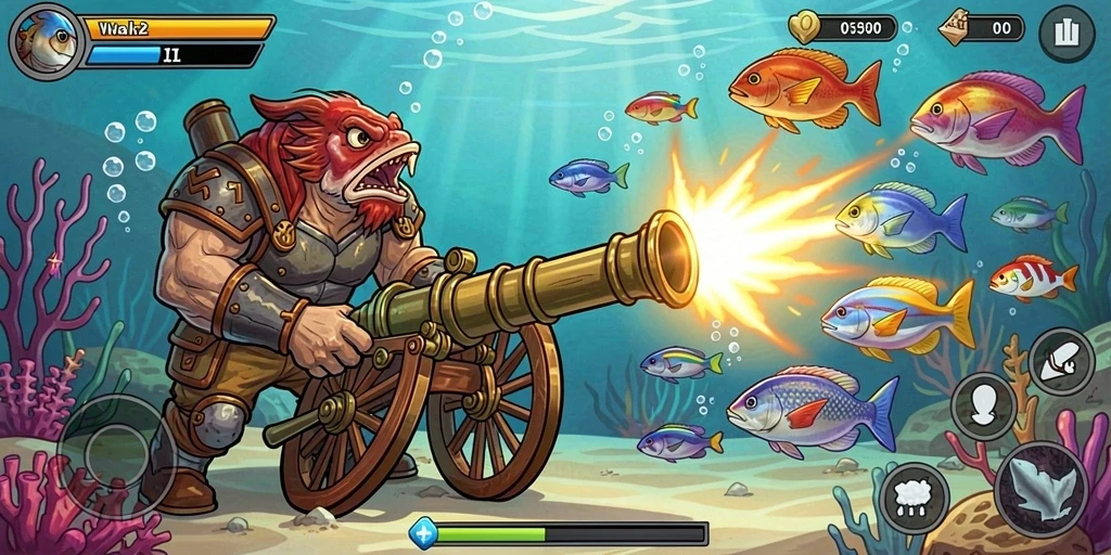 Menampilkan berbagai karakter menarik dalam game.