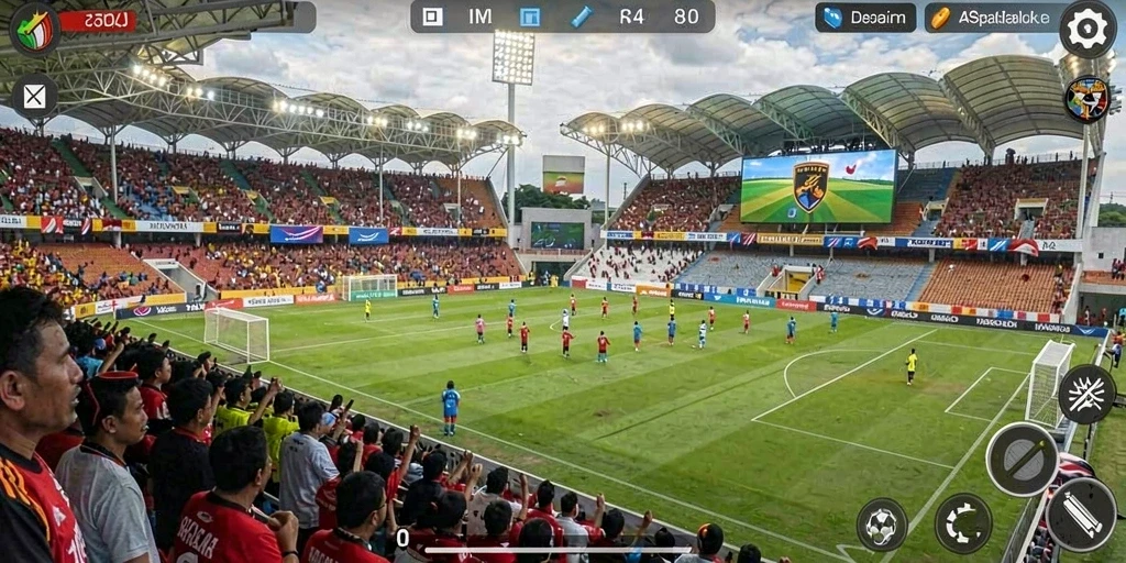 Momen seru dalam gameplay multiplayer dengan teman.