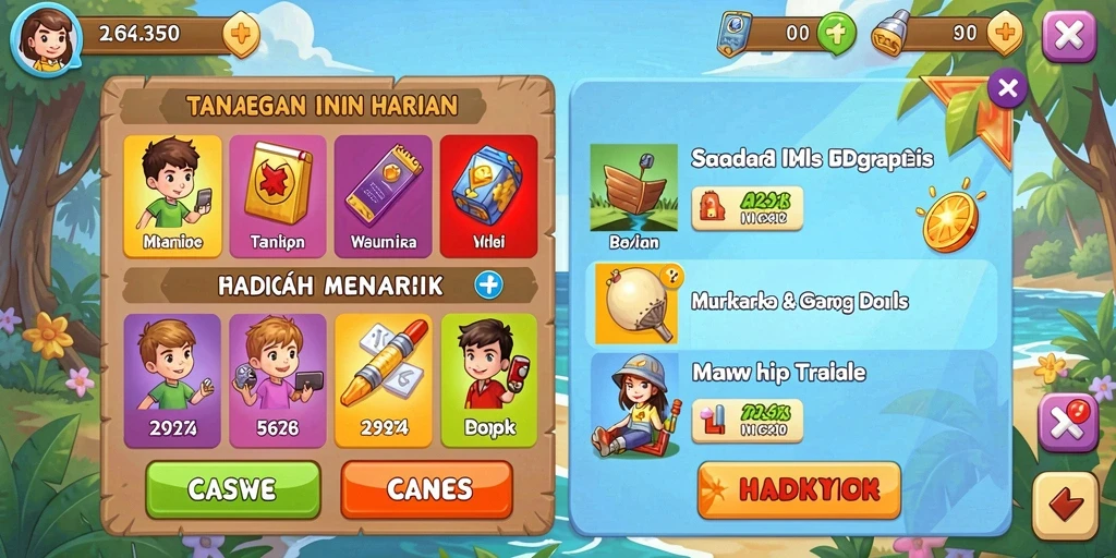 Leaderboard yang menantang pemain untuk bersaing.