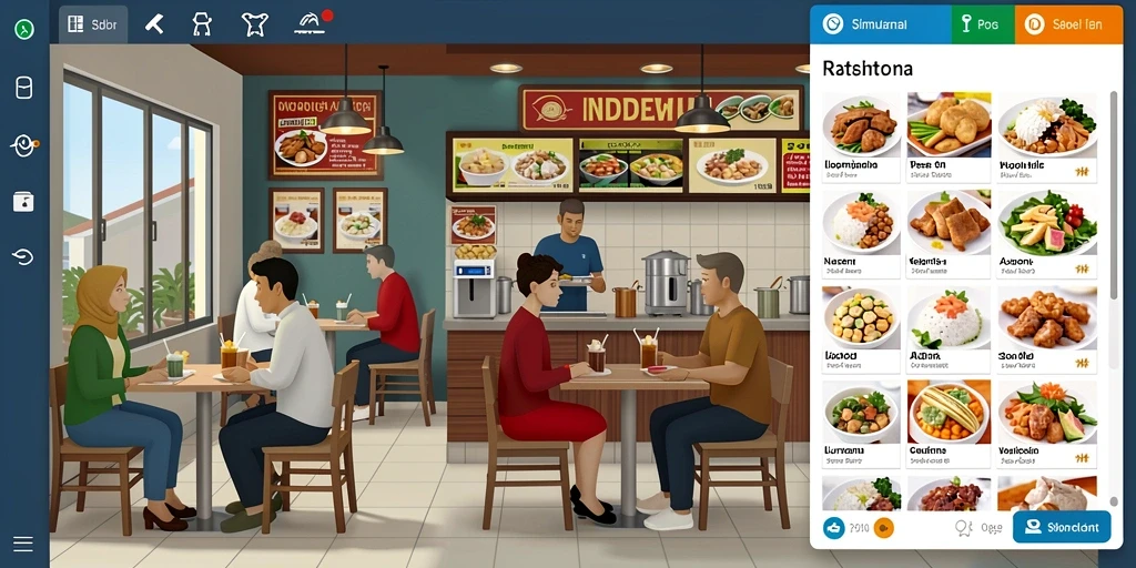 Fitur chat untuk interaksi sosial antar pemain.