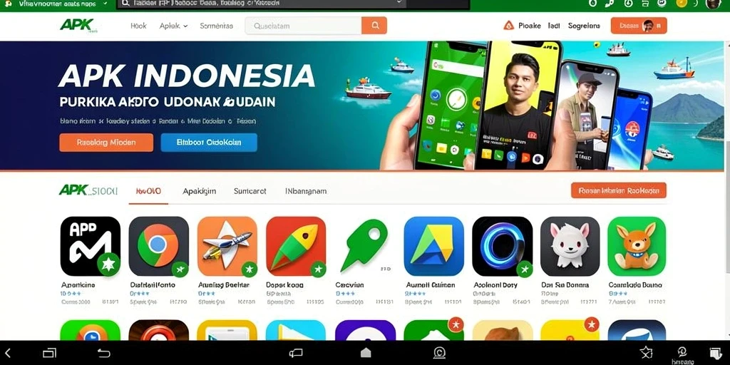 Visual dunia yang indah dan memukau.